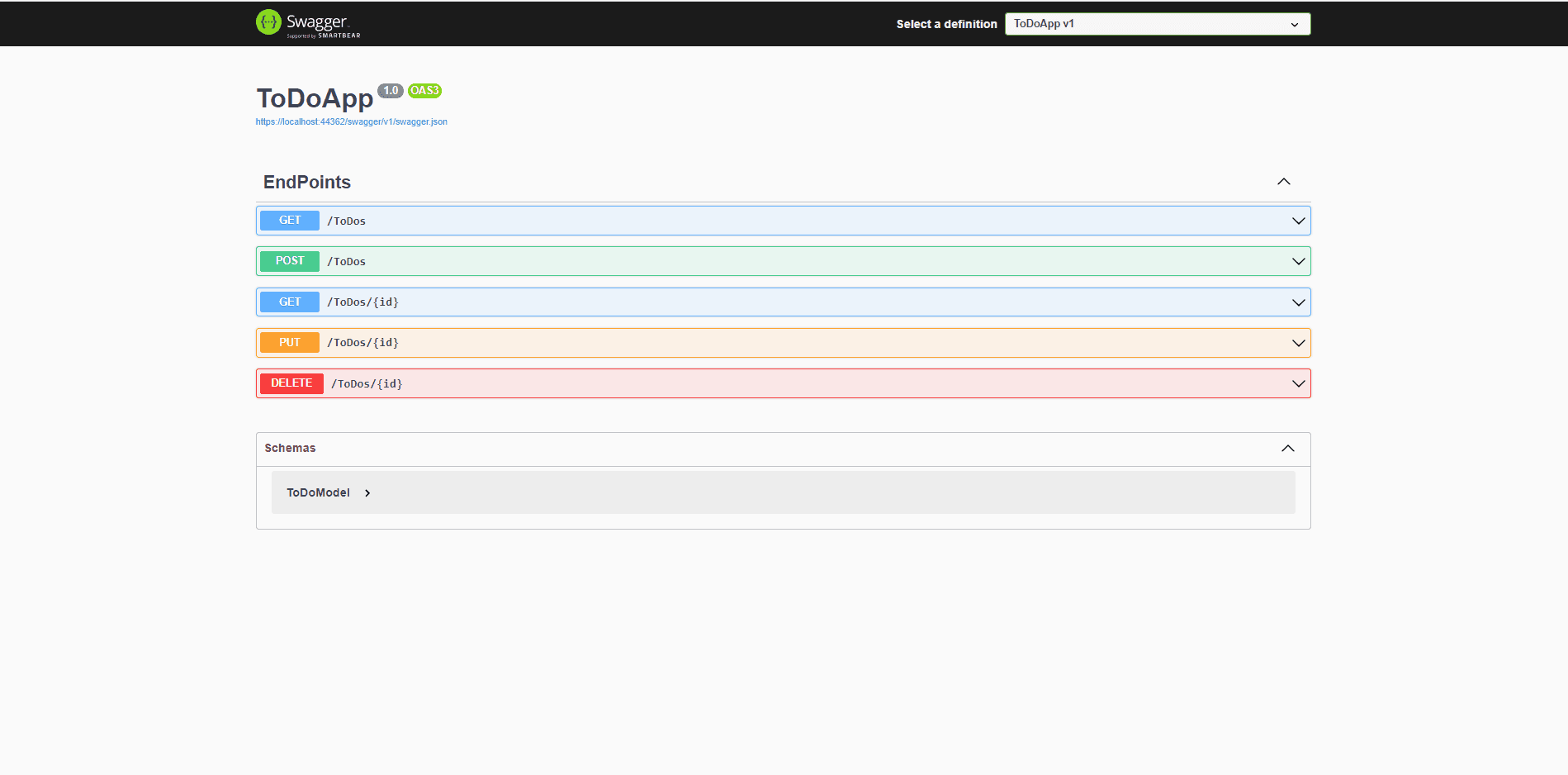 A simple rest API
